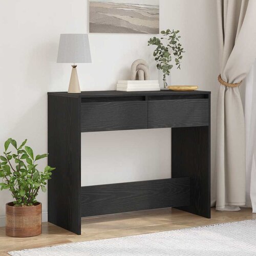  Konzolni stolić crni hrast 89x41x76,5 cm Konstruirano drvo Cene