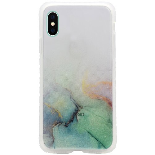  Maska za iPhone X/ XS Water Spark transparent tirkiz Cene