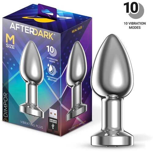 Afterdark Dimpor Metal Vibrating Anal Plug Size M Cene