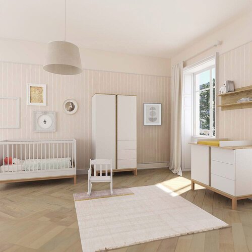 Faktum dječja soba Loop - 5 elemenata, White - Oak Cene