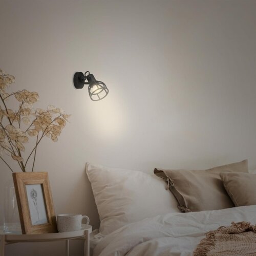 BRILONER 2669-015 - zidna reflektorska lampa retro 1xE14/25W/230V crna Slike