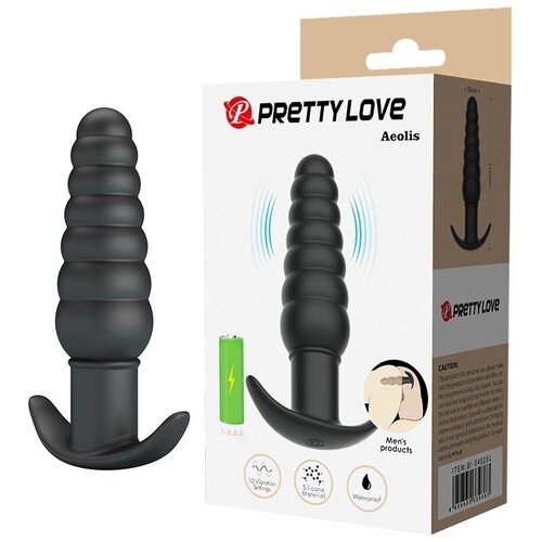  Analni vibrator Aeolis 040201, 11cm, Crni Slike