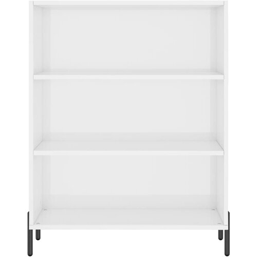  s policama sjajni bijeli 69,5 x 32,5 x 90 cm drveni Slike