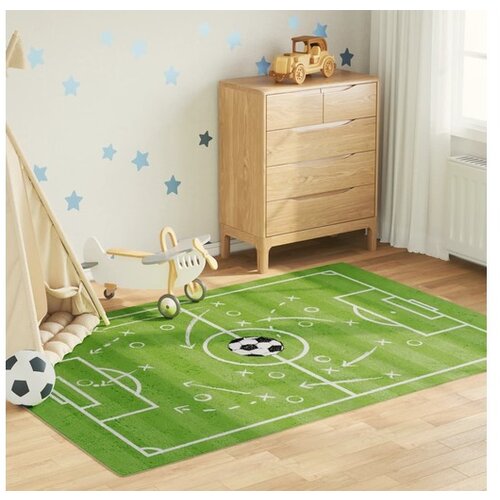vidaXL Dječji tepih nogometni teren zeleni 160x230cm periv protuklizni Cijene