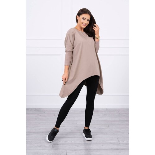 Kesi Oversize blouse dark beige Cene