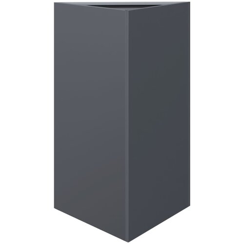  Vrtne sadilice 2 kom antracit trokutaste 50x43x75 cm čelične Slike