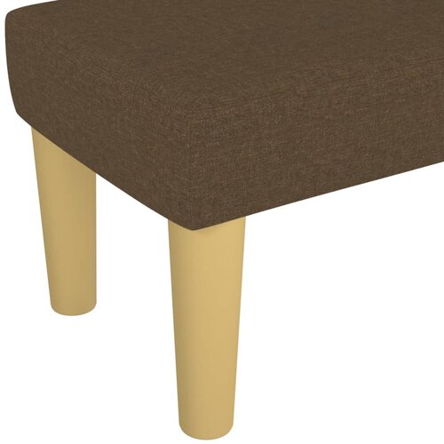  Klupa tamnosmeđa 70 x 30 x 30 cm od tkanine Slike