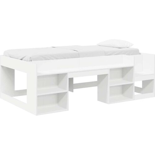 Krevet za djecu s ladicama Bijela 75 x 190 cm Konstruirano drvo - Bijela 75 x 190 cm Cijene