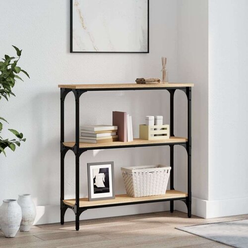  Konzolni stol boja hrasta 75 x 22 5 x 75 cm konstruirano drvo Cene