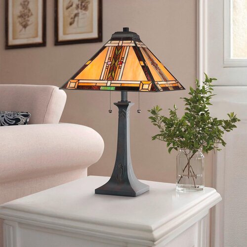 Elstead Lighting Quoizel QZ-NAVAJO-TL-VB - Stona lampa Tiffany NAVAJO 2xE27/60W/230V Slike
