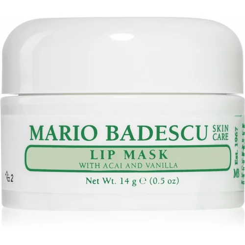 Mario Badescu Lip Mask with Acai and Vanilla maska za spanje za ustnice 14 g