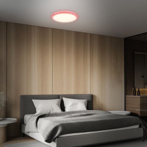 BRILO LED RGBW prigu&amp;scaron;iva plafonska svetiljka STARRY SKY LED/24W/230V + daljinski upravljač Slike