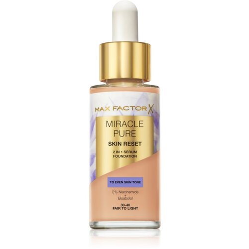Max Factor Miracle Pure negovalni tekoči puder odtenek 30-40 Fair To Light 30 ml Slike