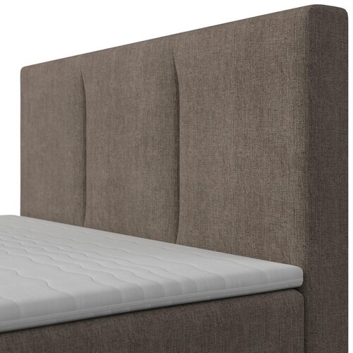 Bessagi Home Postelja Z Vzmetnico Monza, Rjava, Z Nadvložkom, 140x200 Slike