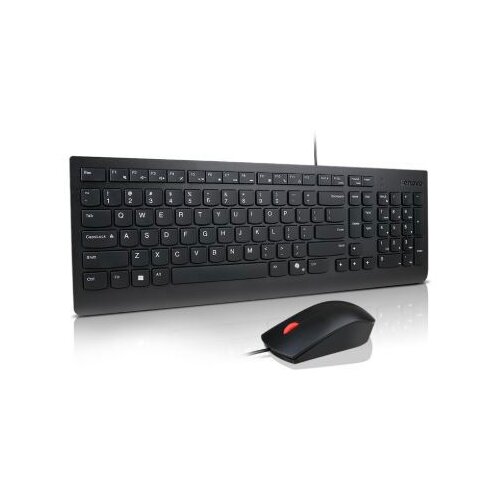 Lenovo tastatura+mi&scaron; žični set essential yu crni 4X31R64440 Cene