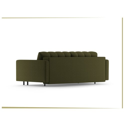 Cosmopolitan Design Zelena raztegljiva sedežna garnitura s prostorom za shranjevanje 222 cm Bali &amp;ndash; Slike