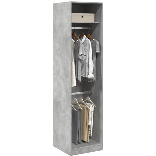VidaXL Ormar siva boja betona 50 x 50 x 200 cm od iverice Slike
