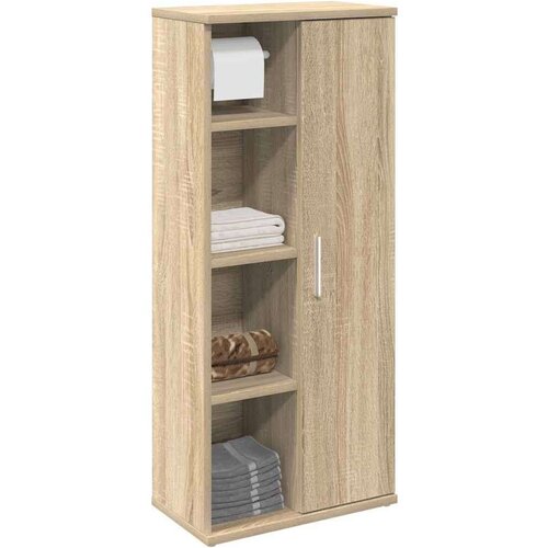 vidaXL Kupaonski ormarić s držačem za role boja hrasta 39x22x90 cm Cijene