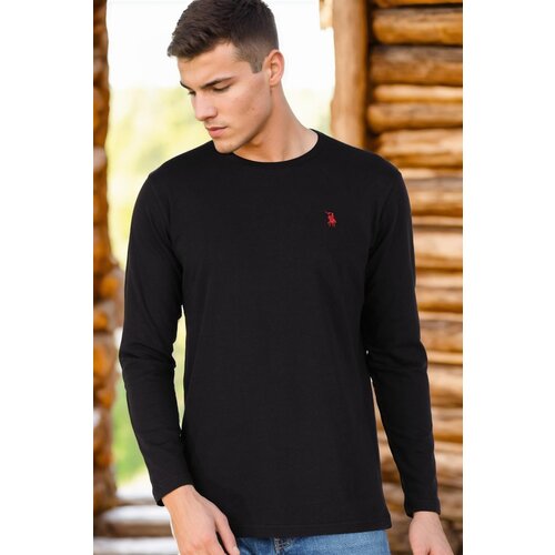 Dewberry T8588 BIKE COLLAR LONG SLEEVE T-SHIRT-BLACK-2 Cijene
