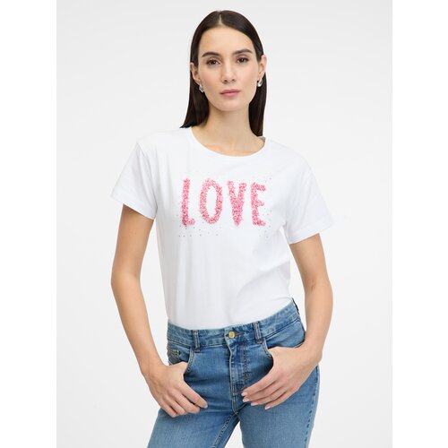 Orsay White women&amp;#039;s short-sleeved T-shirt - Women&amp;#039;s Slike