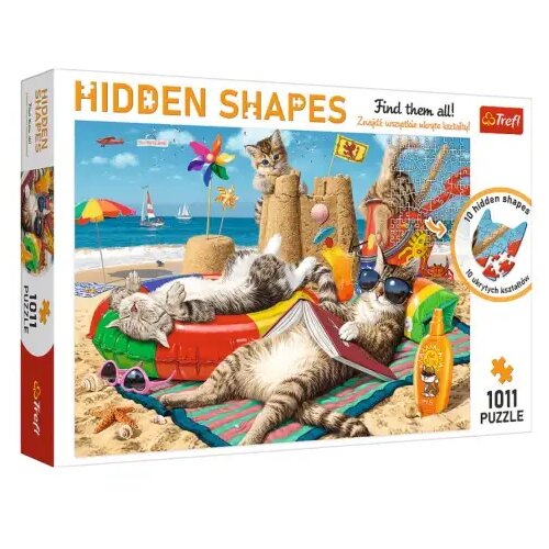 Trefl Hidden Shapes: Feline ljetovanje puzzle 1000 kom - Cene
