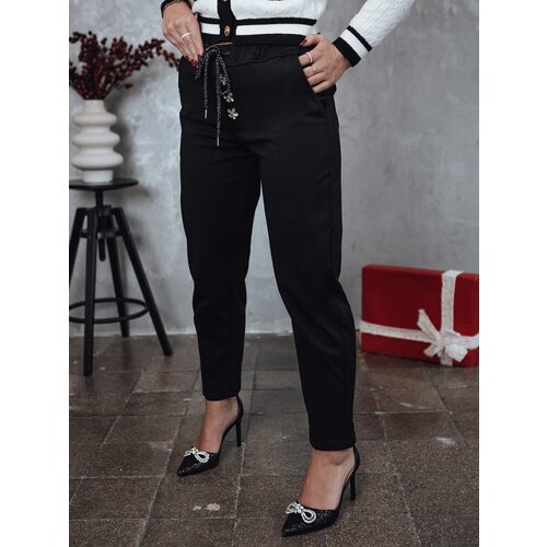 DStreet Spodnie damskie oversize NADIFORMAL chinos czarne Cene