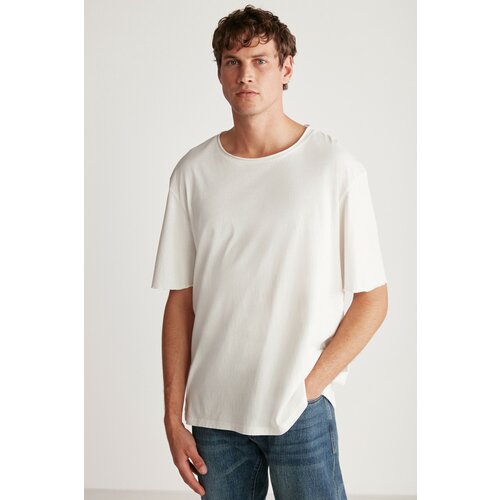 GRIMELANGE T-Shirt - White - Oversize Slike