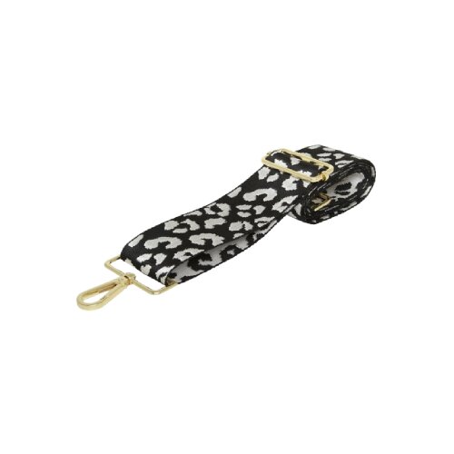 Fancy Metal Goods Ltd Alice Wheeler - Kai&scaron; za torbu - Black and silver leopard Cene