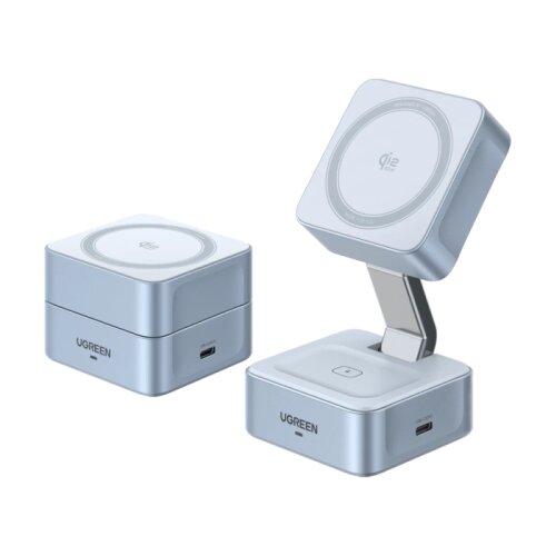 Ugreen 2-in-1 magnetni brezžični polnilnik Qi2 25W Slike