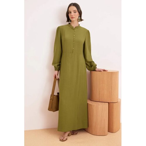 Trendyol Modest Ženska haljina Tctss26Eb00118, Zelena Cene