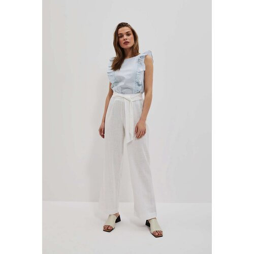 Marisse Women's Trousers L-Sp-4028 White Cene