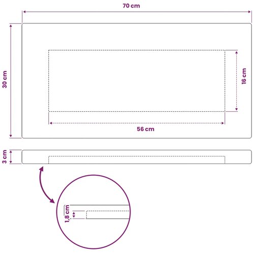  Pravokutni stolni vrh 70 x 30 x 3 cm Pravokutni - Bijela 90 x 55 x 3 5 cm Pravokutno Slike