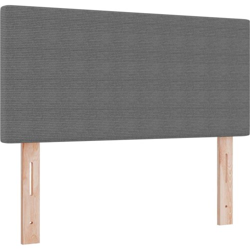 Box Spring Krevet s Madracem Svijetlo Sivi 100x200 cm Kordurojsko Platno Slike