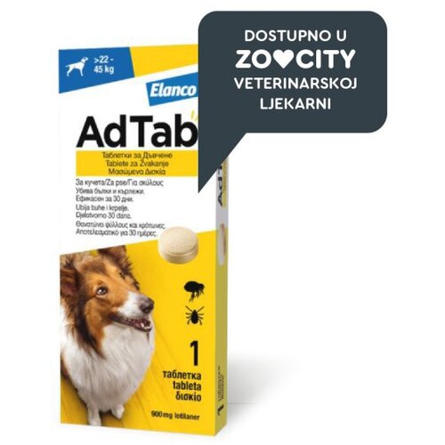 AdTab tablete protiv buha i krpelja za žvakanje za pse Cijene