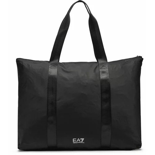 Ea7 Emporio Armani Shopper torba crna / bijela
