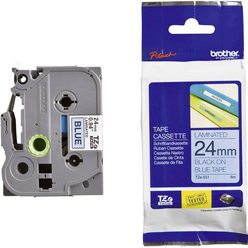 Brother Trak TZE-551 (črna-modra), original Slike