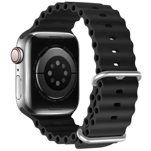 Dux ducis Ocean Wave – sport silicone strap for Apple Watch 42/44/45mm black