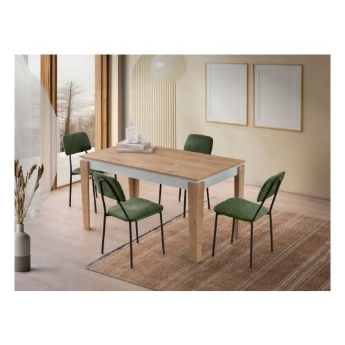 Hanah home Trpezarijski sto Asos-2971, 140x75x80, Bijeli Slike