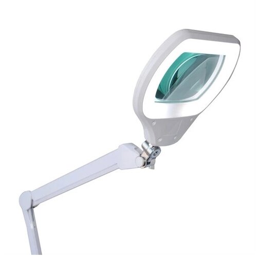  LED prigu&amp;scaron;iva stona lampa sa lupom LED/12W/230V bela Slike
