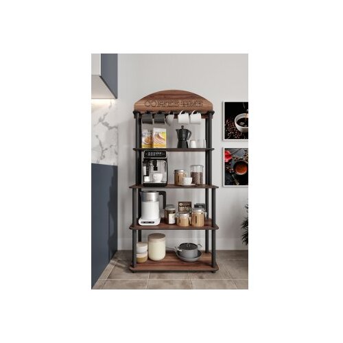 Hanah home coffee stand polica time walnut (282PTR1307) Slike