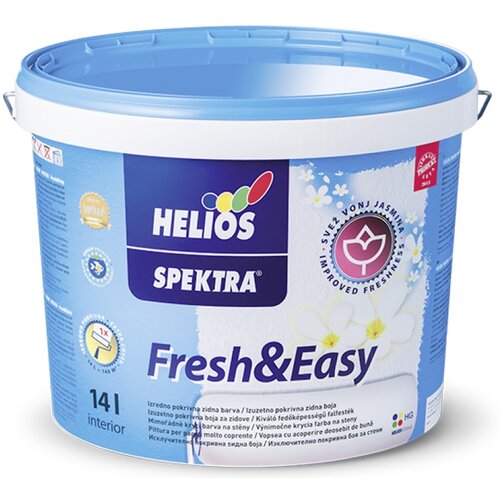 Helios Spektra Notranja stenska barva FRESH &amp;amp; EASY (barva: bela, 14 l) Slike
