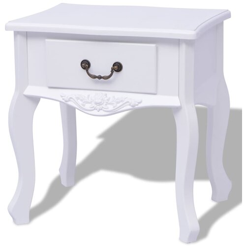 Maison Chic 2 kose Nočne omarice - Nočne mize MDF Bele Barve, (21690303) Cene