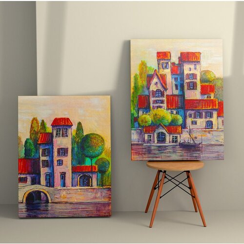 Wallity slika 2KNV4243, 50x70 cm, 2 dela Cene