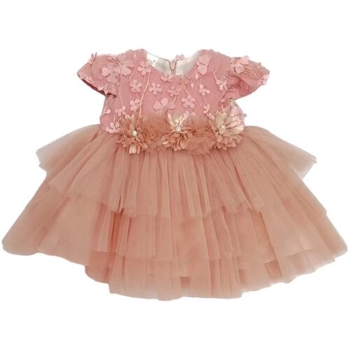Vrabac Haljina za bebe 4247, Roze Slike