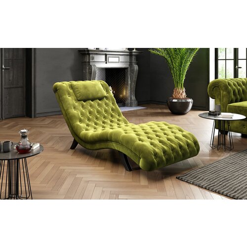 Earl fotelja zelena (73x163x75 cm) Slike