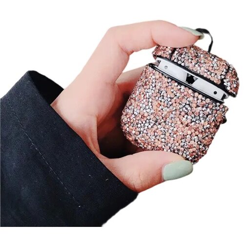 Venisymlis Ovitek Bling Diamond za slušalke AirPods, ovitek z okrasnimi kamni, odporen proti udarcem, z obeskom za ključe, (22101975) Cene