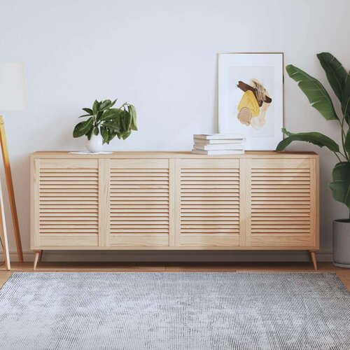  Vrata za omarico z letvicami 4 kosi 61,5x49,4 cm trdna borovina, (21412867) Slike