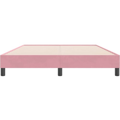 Box Spring krevet bez madracem ružičasti 140x220 cm bar&amp;scaron;un Slike