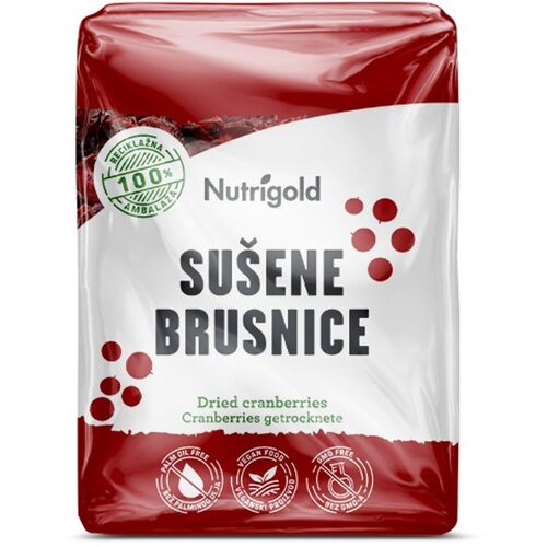 Nutrigold Su&scaron;ene brusnice 500g Cijene