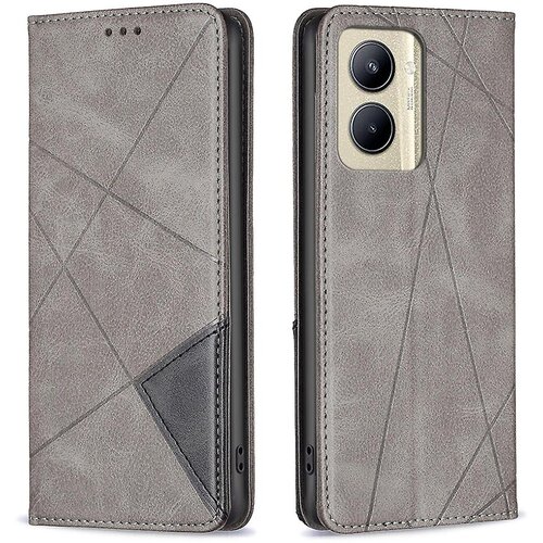 INORCO Ohi&amp;scaron;je telefona z vzorcem za vtiskovanje za Realme C33 2023 4G/C33 4G PU usnjeno držalo za kartice, ki spaja pokrov stojala za telefon, (22036707) Slike
